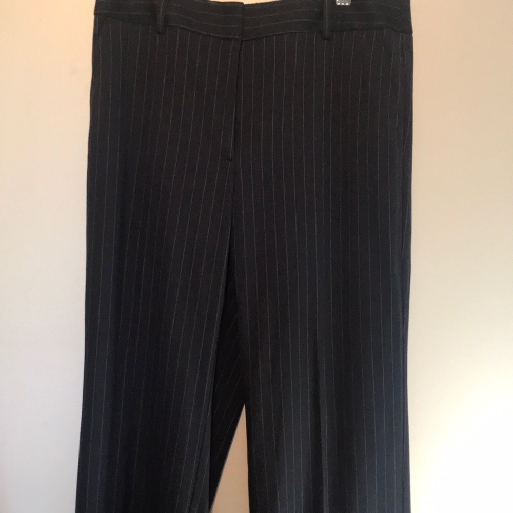 Loft Pinstripe navy pants